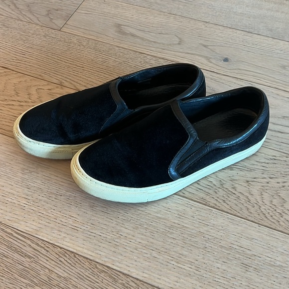 Sandro Slip Ons Velvet - Picture 3 of 6